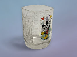 McDonald's Magic Kingdom 2000 Square Glass Mickey Mouse Mug - $6.99