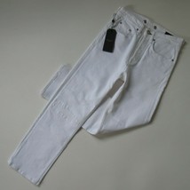 NWT rag &amp; bone Maya in Worn Vintage White High Rise Ankle Straight Jeans 31 - £71.96 GBP