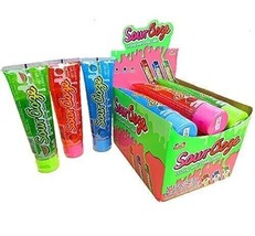 Kidsmania&#39;s Sour Ooze Tube Liquid Candy Pack of 3 -4oz Oozing with great... - $11.88 CAD