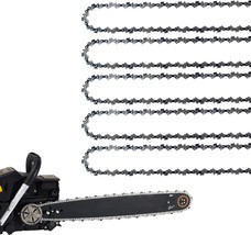 5 Pack 16 Inch Chainsaw Chain 56 Drive Links .050&quot; Gauge, 3/8&quot; Pitch, Cr... - $588.79 MXN
