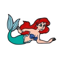 Walt Disney&#39;s The Little Mermaid Figure Swimming Metal Enamel Pin NEW UN... - $7.84