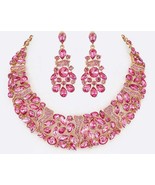 Crystal Collar Necklace &amp; Earrings Sets - $937.29 MXN