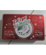 Rectangular Hinged Holiday Decor* *LETS GO SKATING* Canister* 11.5&quot; X 7&quot;... - $47.52 CAD