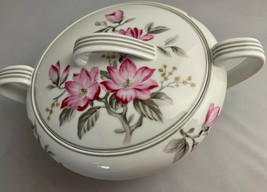 Noritake Nippon Toki Kaisha Porcelain Sugar Bowl w LID 7&quot; Handle to Handle - £20.70 GBP