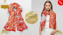 Satin Scarf 35x35 Premium Silk Wrap, Lightweight, Vibrant, and Free Ship... - $49.26 CAD