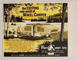 1969 Print Ad Wheel Camper Tent Camping Trailers Kwikitchen Centreville,MI - $11.79