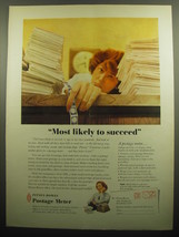 1958 Pitney-Bowes Postage Meter Ad - Most Likely to succeed - £14.50 GBP