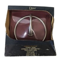 Danze Plymouth Collection Towel Ring Brush Nickel Finish D441112 bn Vintage - $25.00