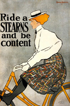 Vintage style Quality art print POSTER.Stearns Bicycle Bike.Room Art Decor.613 - £14.28 GBP+