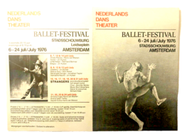 Netherlands Dance Theater Ballet Festival Vintage Program Vtg 1976 Amste... - £6.37 GBP