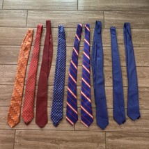 Avis Budget Rental Car Employee Neck Tie Mix Lot Of 9 - £33.63 GBP