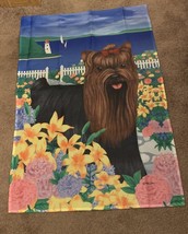 Yorkshire Terrier Garden Flag 26  x 38 In Double Sided Reversible Spring... - $11.99