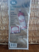 LEM Ground Beef Bags 25 Bags 1 Lb. Capacity - £14.90 GBP