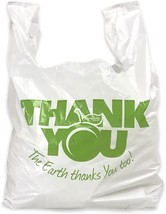 PUREVACY Plastic Thank You Bags with Handles, Polyethylene Thank You Pla... - £88.85 GBP