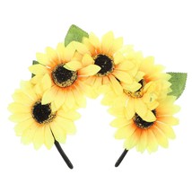 Sunflower Headband For Women Daisy Flower Headband Sunflower Floral Crown Boho H - £28.56 GBP