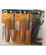 CoverGirl Lash Blast Mascara 805 Black &amp; Enhancing Liquid Eyeliner*Tripl... - $27.58