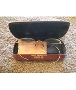 kids Great Antique  Gold Eye Glasses, Spectacles With Case - $64.35