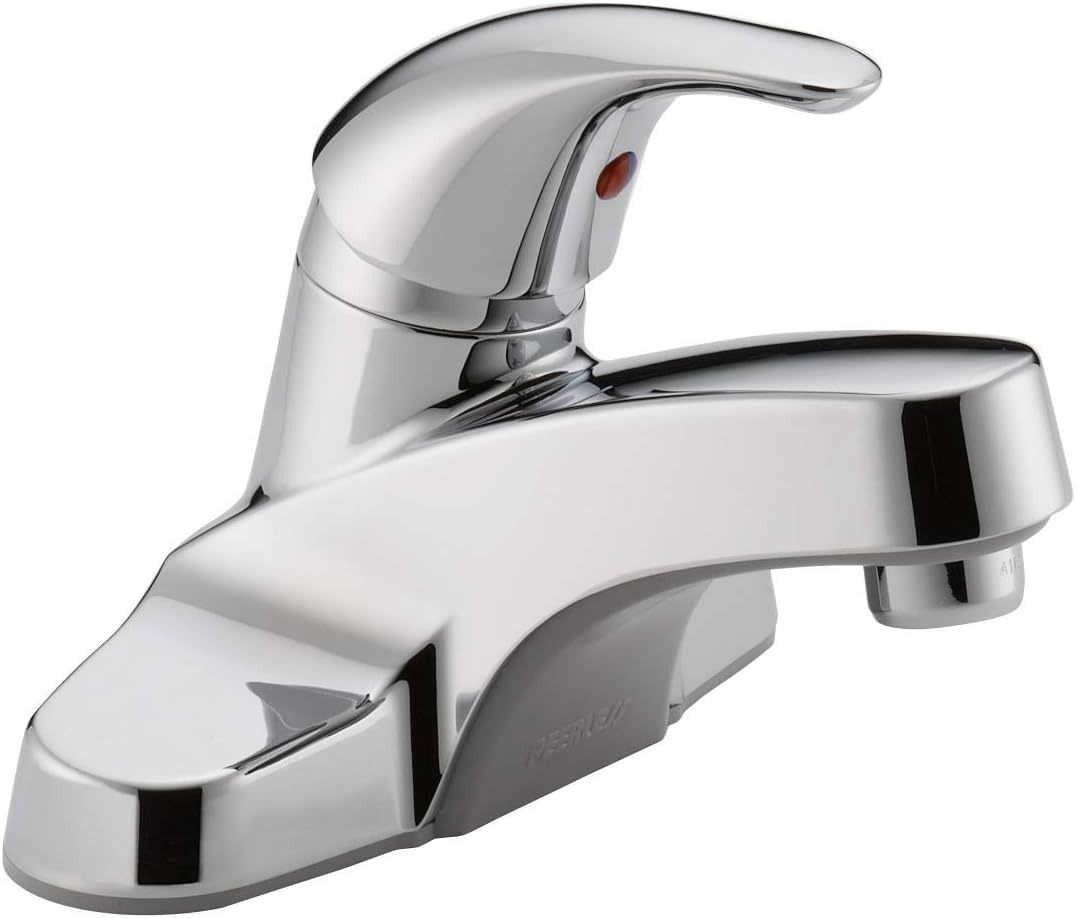 Chrome Peerless Centerset Bathroom Faucet With Single Handle, Bathroom Sink - $49.93