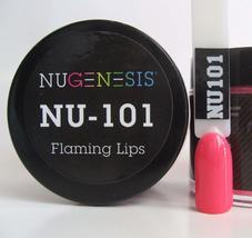NuGenesis Nail Dipping Powder Color 1.5oz/43g jar - (NU101 FLAMING LIPS) - £15.39 GBP