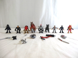 Lot Of 9 Knights and Fantasy Action Figures Medieval + Schleich Horse - £11.87 GBP