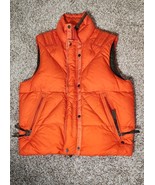 Ralph Lauren RLX Mens Medium 80%Down 20%feather Orange Nylon Puffer Vest... - $150.92 CAD