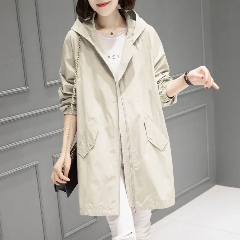  Spring and Autumn Mid-length  Trench Coats Chinese Style Loose Coat Fashion All - £188.92 GBP