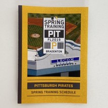 Pittsburgh Pirates 2019 Baseball Spring Training Pocket Schedule Lecom P... - £2.08 GBP