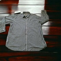 Vintage High Sierra Cotton Blue Plaid LS Shirt with Grey Poly Blend Lini... - $19.75