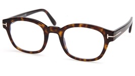 NEW TOM FORD TF5808-B 052 Havana Eyeglasses Frame 49-23-145mm B40mm Italy - £137.08 GBP