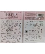Inked 2 Temporary Tattoos 51 ct Hand Drawn Happy Inspiration - $9.34