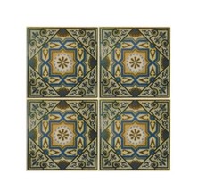 Minifigures Green, Blue And Tan Ornamental Floor Tile 2X2 Construction P... - $1.90