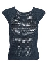 Hubert Gasser women's cutout tunic in NAVY - size XS - $169.29