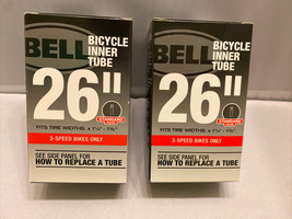 2x Bike Inner Tube 26&quot; Bell Standard Valve 3-Speed Bikes Only - £11.79 GBP