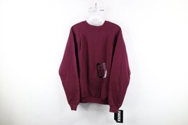 Deadstock Vintage 90s Streetwear Boys XL Blank Crewneck Sweatshirt Maroo... - $39.55