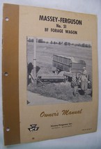 1958 MASSEY FERGUSON No. 51 BF FORAGE WAGON OWNERS MANUAL FARM - $9.89