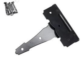 Everbilt Heavy-Duty Decorative Tee Hinge Black Enamel 6&quot; x 4-1/4&quot; 102 016 - £3.66 GBP