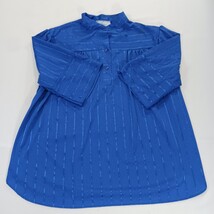 VTG Aimee Of California Pullover Blouse Top Blue Women's XL 3/4 Sleeve Chest 45" image 15