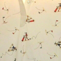 Vintage Top Knitwear By DiFini Golf Print ladies Long sleeve blouse Sz 34 - £15.57 GBP