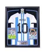 Lionel Messi Autographed Argentina World Cup 2022 Jersey Framed BAS Sign... - $8,924.96