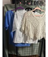Bundle of 3 Women’s Fashion Short‑Sleeve Tops – Size Small - $20.00