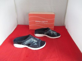 EASY SPIRIT Traciee Square Toe Casual Flat Sandals US Size 9  Dark Blue #788 - £21.42 GBP