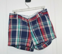 Banana Republic Plaid Multi Color Shorts Size Women&#39;s 4 Ryan Fit - £23.80 GBP