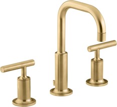 Kohler 14406-4-2MB Purist Bathroom Sink Faucet - Vibrant Brushed Moderne Brass - £384.41 GBP