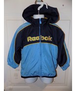 REEBOK Classic Zip Up Hooded Jacket Size 4T Boy&#39;s EUC - £11.48 GBP