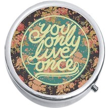Yolo You Only Live Once Medicine Vitamin Compact Pill Box - £7.72 GBP