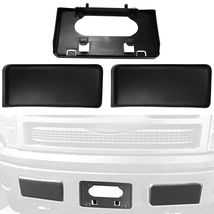 Front Bumper Guards Pads &amp; License Plate Frame Bracket For 2009-2014 Ford F150 - £29.71 GBP