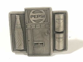 Vintage Pepsi Macchina Cintura Fibbia Goffrato Markatron Soda Bottiglia Can - £43.07 GBP