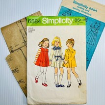 Vintage 1974 Simplicity PATTERN 6584 Childs Dress or Jumper Pattern Size 3 UNCUT - £5.48 GBP