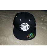 ELEMENT Skateboard Baseball Cap Hat Black White Logo 210 Flexfit 6-7/8-7... - £19.68 GBP