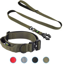 Tactical Dog Collar Leash Set K9 With Handle Military Duarable Nylon Pit... - £58.11 GBP+